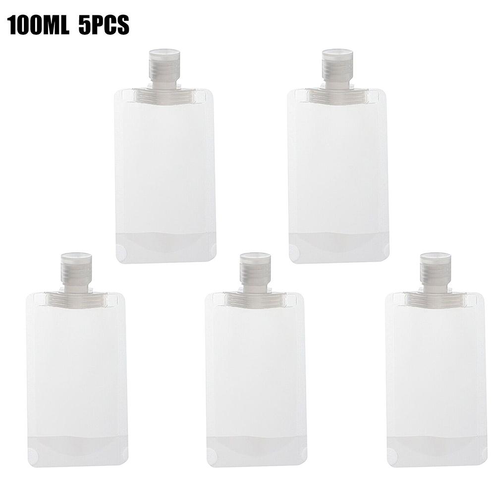 5/10Pcs Fluid Makeup Packing Bag PET Travel Portable Transparent Liquid Sub-Packaging Bags Refillable Shampoo Lotion Dispenser