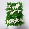Retractable Grille with Faux Greenery for Balcony or Garden Decoration
