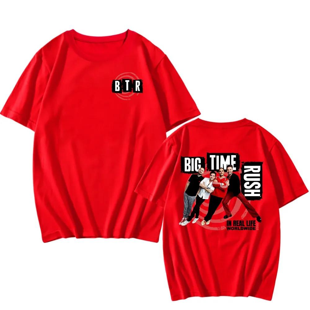 BTR IM ECHTEN LEBEN WELTWEIT Tour Poster Druck T-Shirt Locker Lässig Herren Damen Mode Sommer Neue T-Shirts Übergroß Harajuku Stil Oberteile