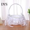 Flower Basket Decorative Eye-catching Romantic Bridal Handheld Girl Wedding Supplies Petals