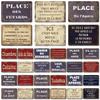 Vintage French Retro Metal Tin Sign Bar Pub Club Wall Decor Iron Painting Decorative Plate