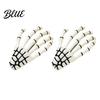 Resin Hairpin for Cosplay 2Pcs Gothic Dark Style Hairpins Hair Pins Bangs Skeleton Clip Hand Bone Clips Halloween Photography Props Cool Accessory