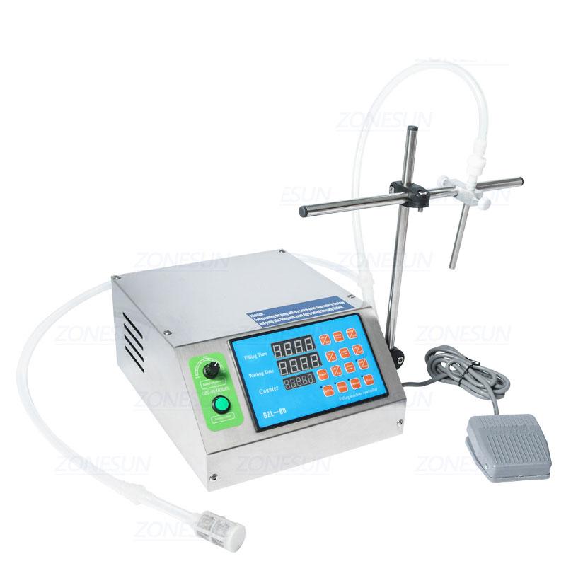 

ZONESUN ZS-YTDP1 Single Nozzle Diaphragm Pump Liquid Filling Machine Juice Beverage Oil Perfume Bottle Water Filler 220 volts
