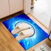 Fc Crest Design Printed Office Carpet Chair Cushion  Entryway Rug, Rugs for Living Room, Bedroom Christmas Gifts