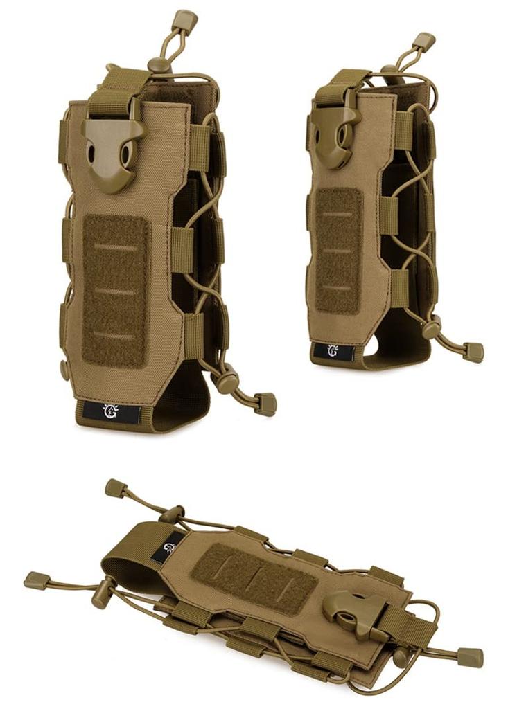 PHOENIX IKKI Multifunctional Tactical Water Bottle Fits Includes Magazine Molle Water Bottle Tool EDC Green Pouch, 300ml-850ml Bottles, Storage,