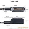 Universal LED Motorcycle Flasher 12V IP68 Waterproof Flowing Water DRL Stop Tail Lamp Indicator Turn Signals Lights