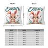 Pillow Cover Happy Easter Day Rabbit Pattern Cushion Cover Cute Funny Pillow Case For Sofa Car Home Decor Pillowcases