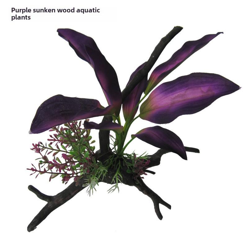 "Simulation Kunststoff Lotus & Wassergras Aquarium Dekoration"