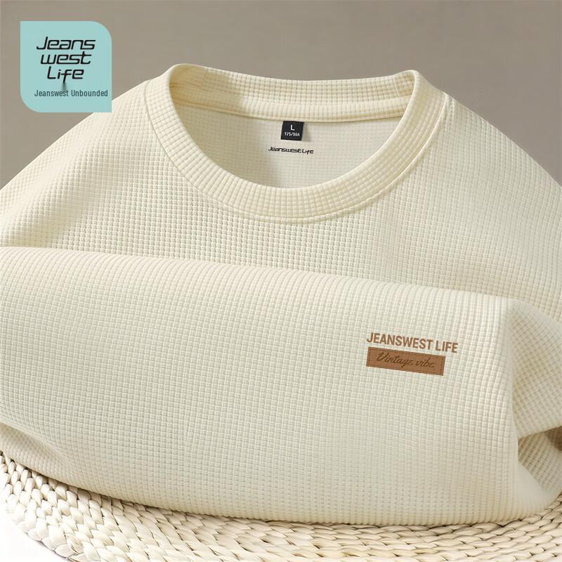 JEANSWEST LIFE Men s Waffle Knit Short Sleeve T-Shirt XL