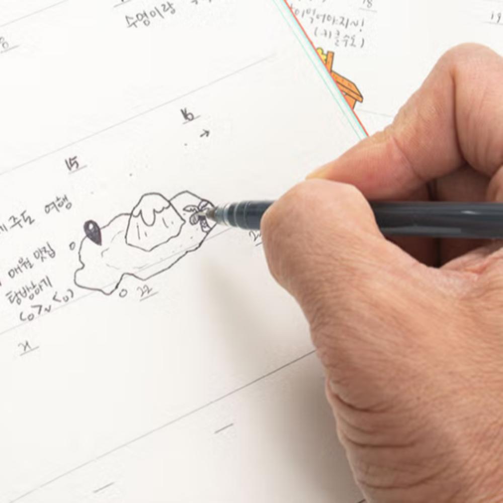 Schwarzer Farbgelstift T 0,5 mm 20 Stück Bürobedarf Schulmaterial