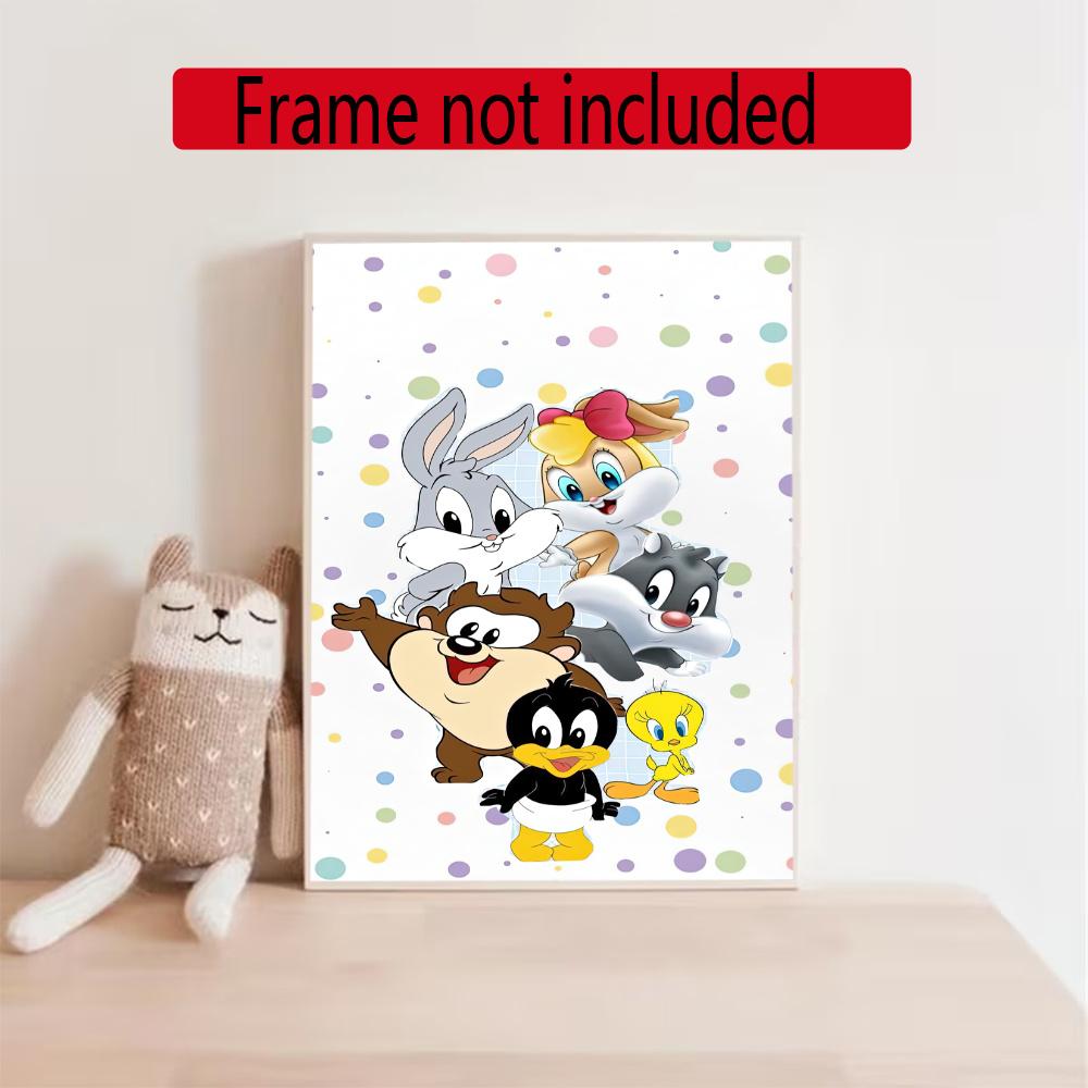 Looney Tunes 5D Diy Diamond Painting Round Diamond Mosaic Suitable For Beginners Diamond Painting Rhinestones Gift Frameless
