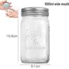16oz Split Lid Mason Jar for Herbs, Salads, and Oatmeal