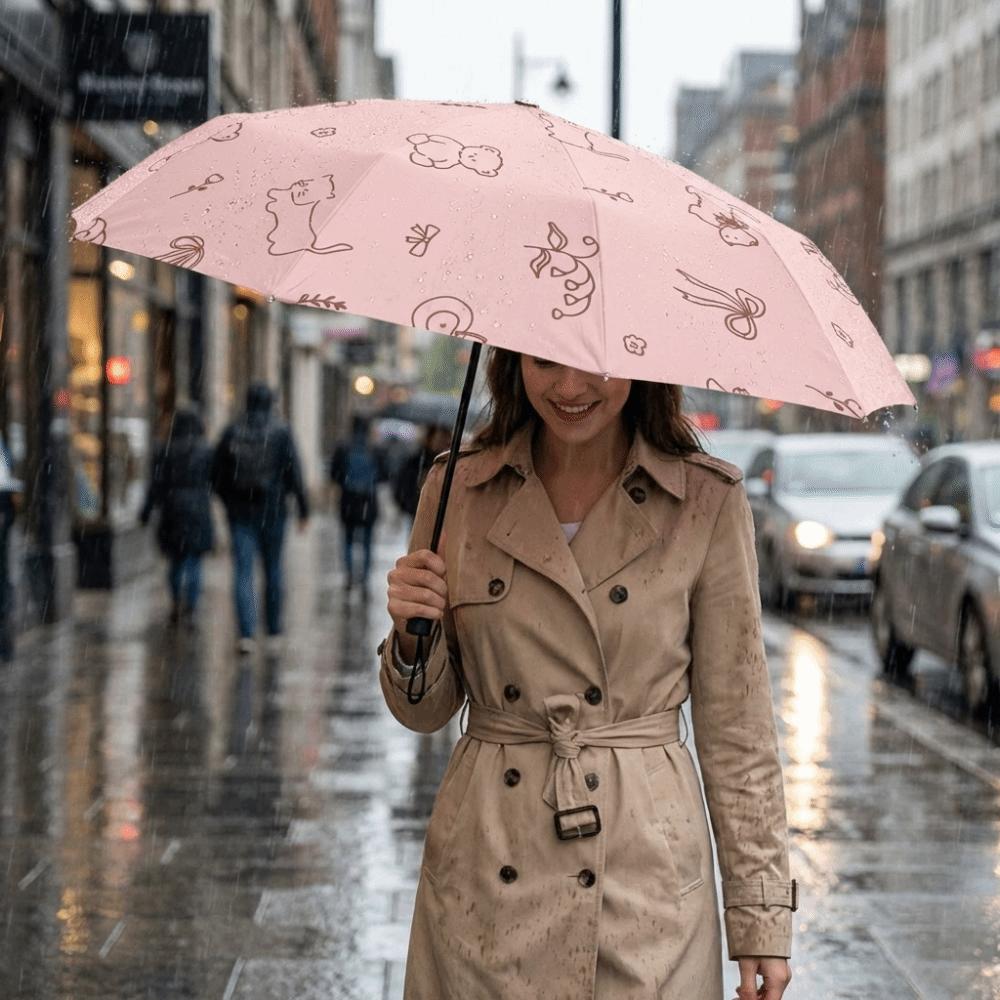 Sun Protection Dual-Use Umbrella UV Protection Folding Umbrella Travel Rain Umbrella  Beach