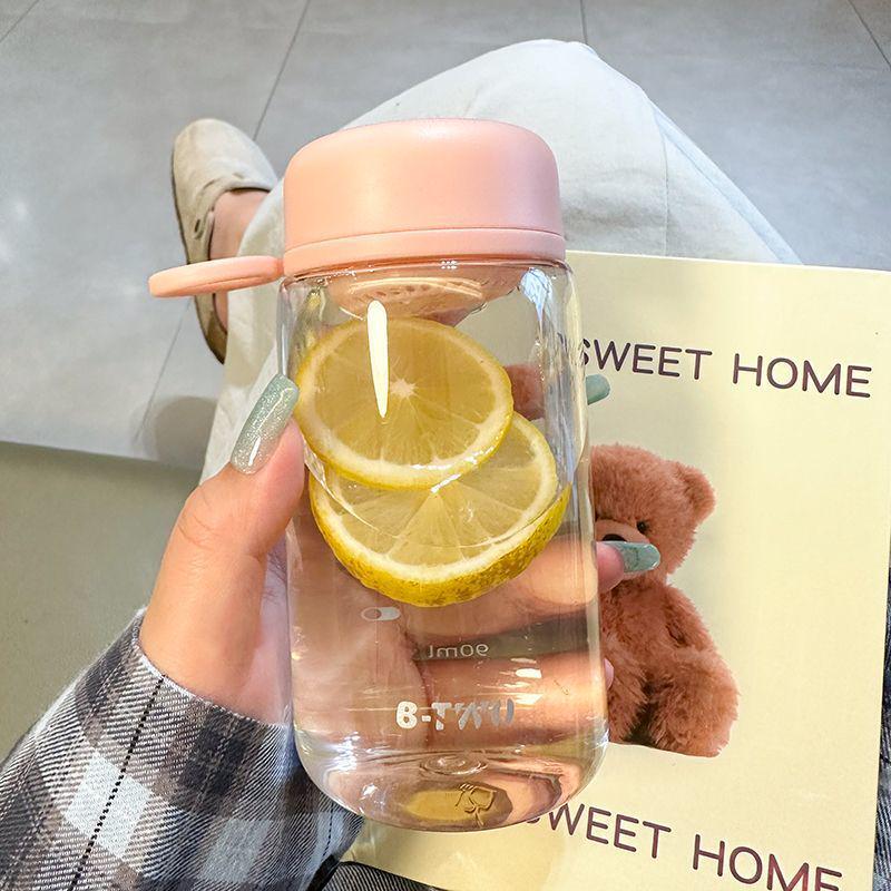 Compact Tea Infuser Straw Cup - Portable Plastic Cup with Water Separation for Students and Girls