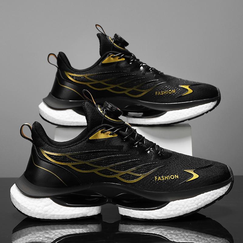 Sommer Spinnknopf Laufen Student Popcorn Stoßdämpfung Atmungsaktiv Lässig Sport Trendschuhe