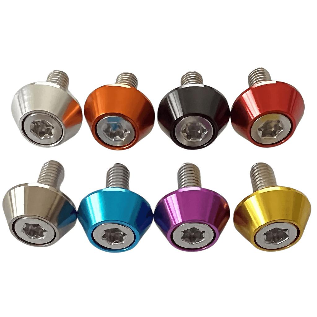 Kuroobaa Auto Kennzeichenschraube Kennzeichenrahmen Diebstahlsicherungsschraube M6 (Himmelblau)