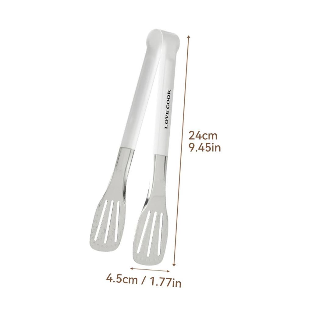 BBQ Tongs 304 Stainless Steel Food Tongs Anti-Scald Bread Steak Clip Kitchen Utensils Versatile Grilling Serving Tongs