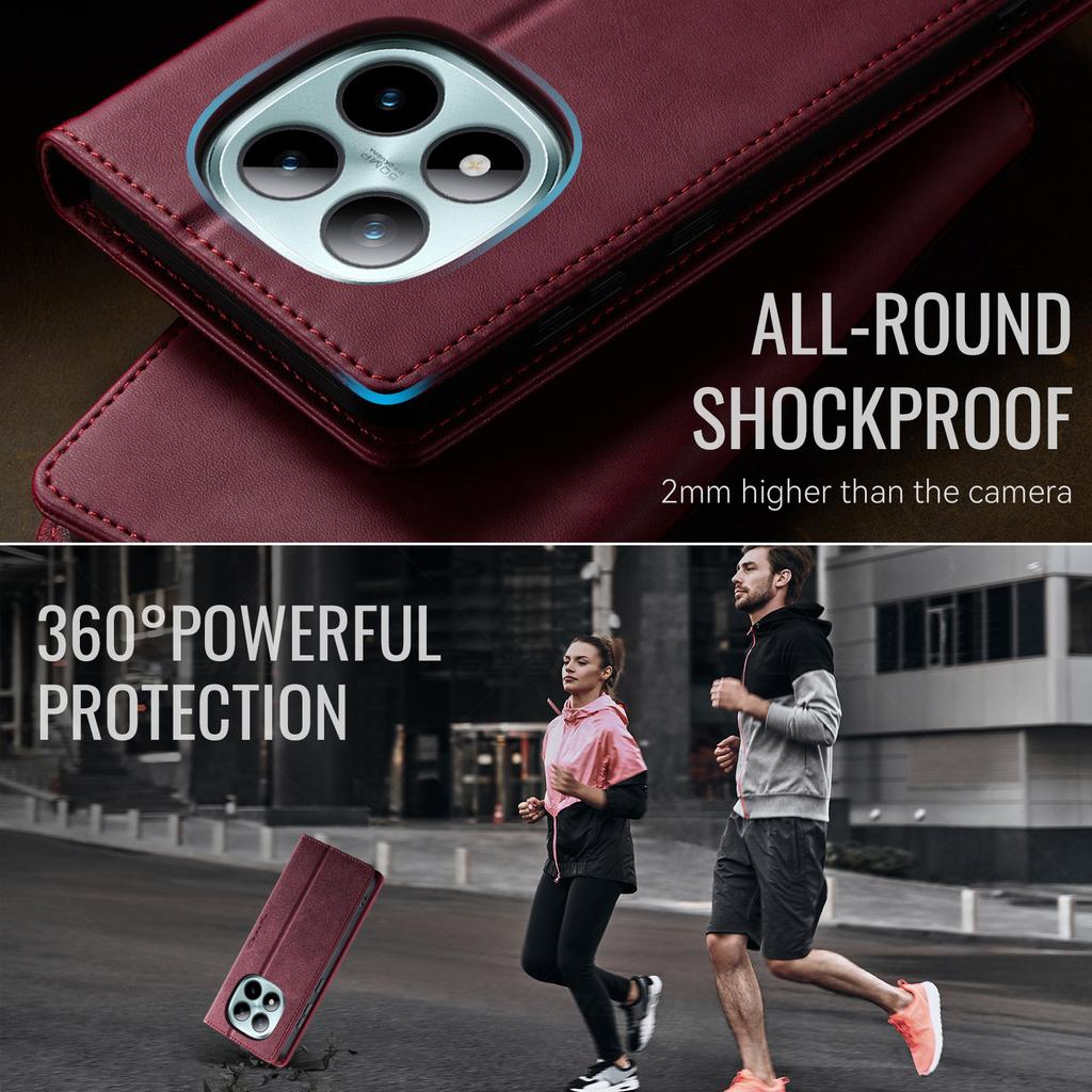 For Xiaomi Poco M8 Pro 5G/Redmi Note 15 Pro+ 5G (Global) Case CASEME 033 Series RFID Blocking Wallet Stand Calf Texture Leather Phone Cover