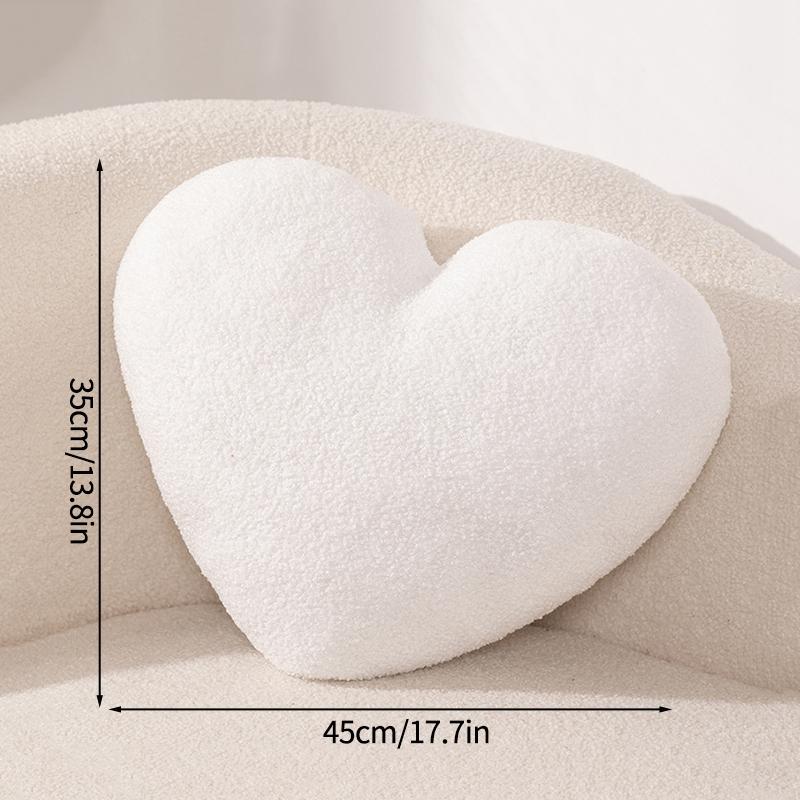 Decorative Cushion Sofa Seat Cushion Soft Pillow for Bedroom Heart Shaped Cushion Ornament Home Aesthetic Decoration Room Decor