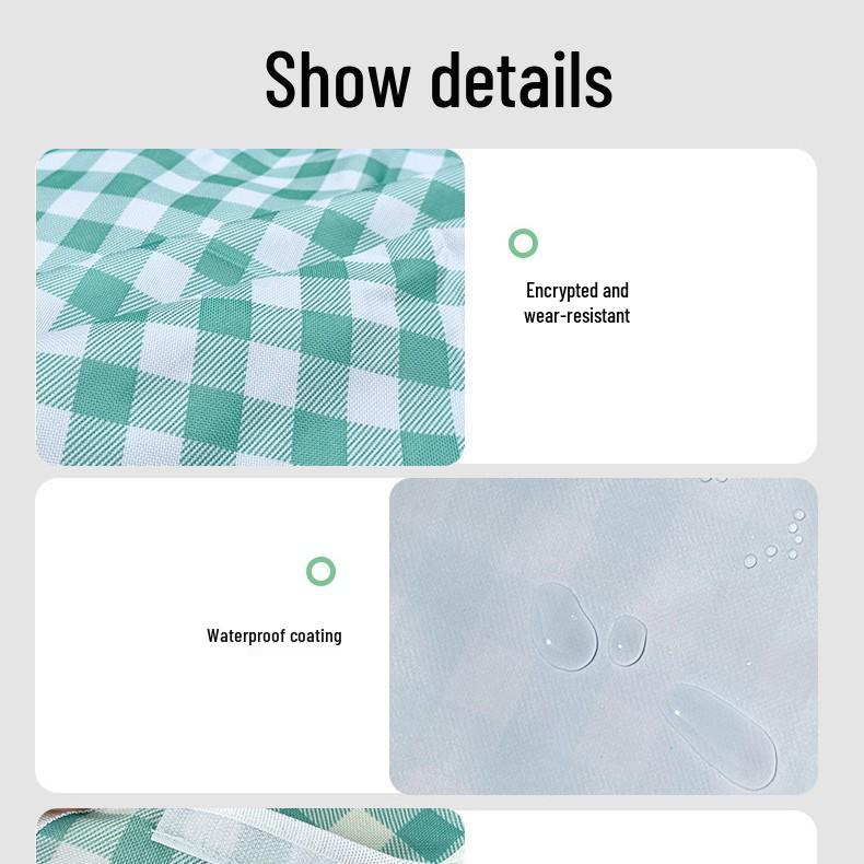 In Stock Waterproof PVC Camping Mat - Thickened, Moisture-Proof, Portable, Foldable Picnic and Outdoor Mat