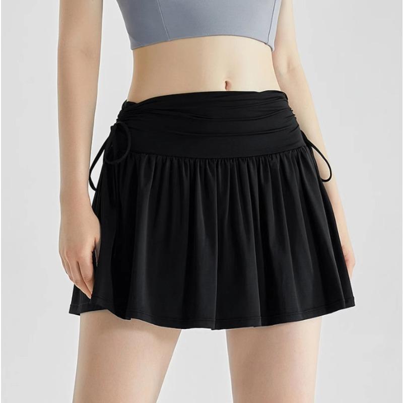 

Спортивная короткая юбка, юбка с защитой от просвечивания, юбка для бега, женская летняя юбка, теннисная юбка, юбка для йоги XXL
