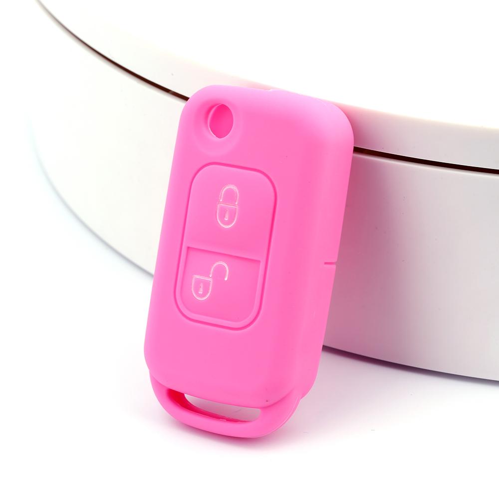 Silicone Cover Flip Folding Remote Car Key Case for Mercedes Benz W168 A170 SLK R170 E113 Class A/C/E/S W202 W203 Alarm
