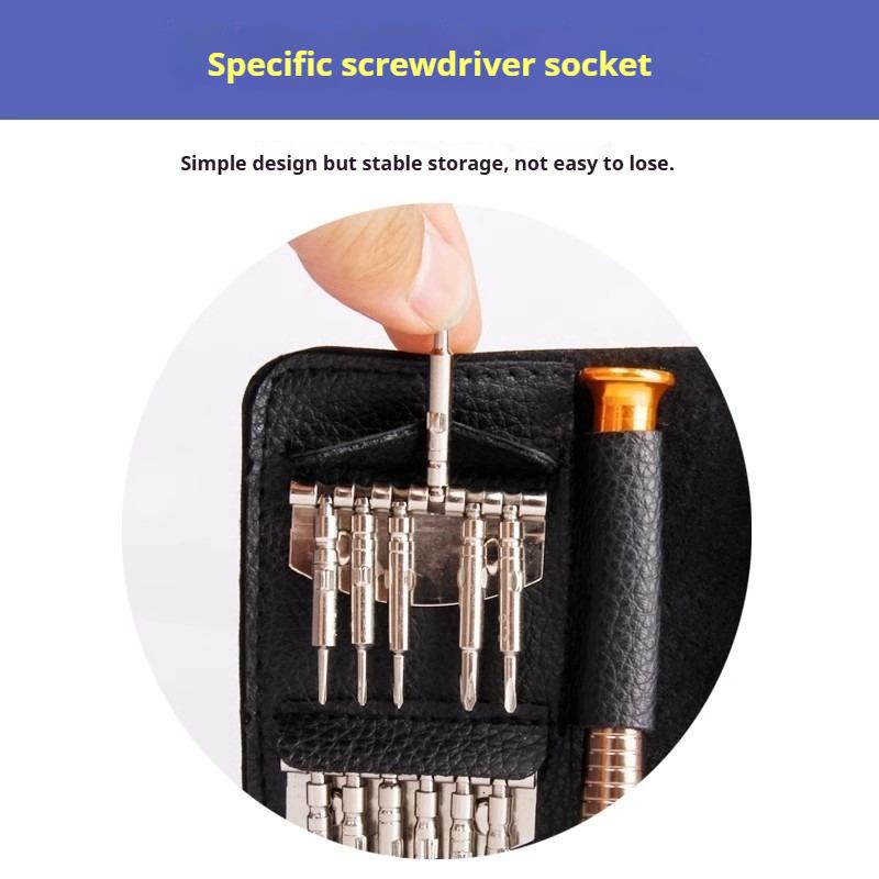 25-in-1 Multi-Purpose Manual Screwdriver Bit Set Cell Phone Laptop Repair Precision Screwdriver Set