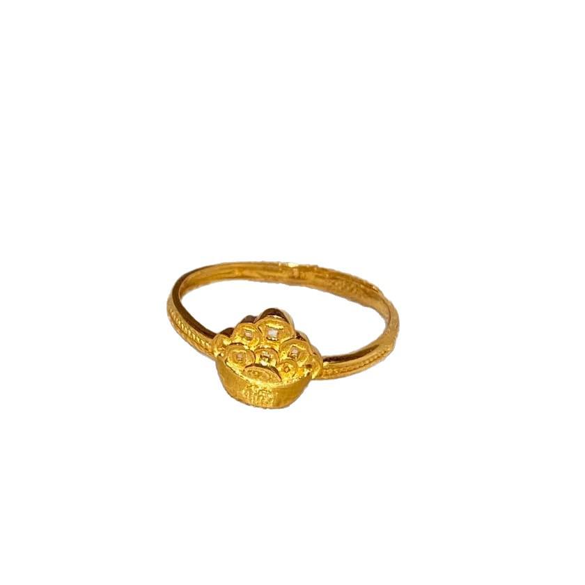 Xiaohongshu Bestseller: Chinese-Style Wealth & Treasure Gold Ruyi Ring