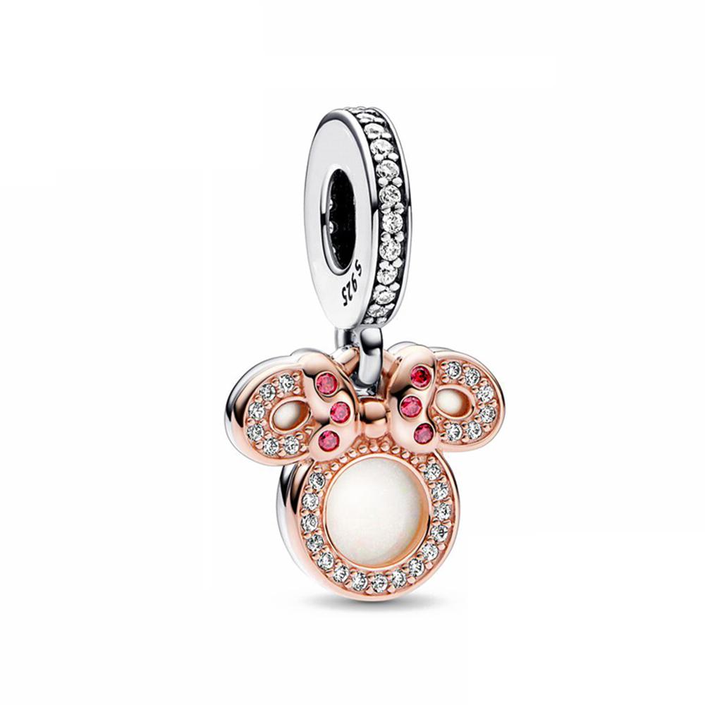 Newcopper   Mickey Mom Minnie Clip Stitch Charms Bead Fit Original Bracelets Charm Diy Women Jewelry