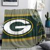 Green Bay Packers Print Flannel Blanket, High Quality Comfortable for All Seasons, Home Decor, Warmth and Comfort, Perfect for Christmas Gifts