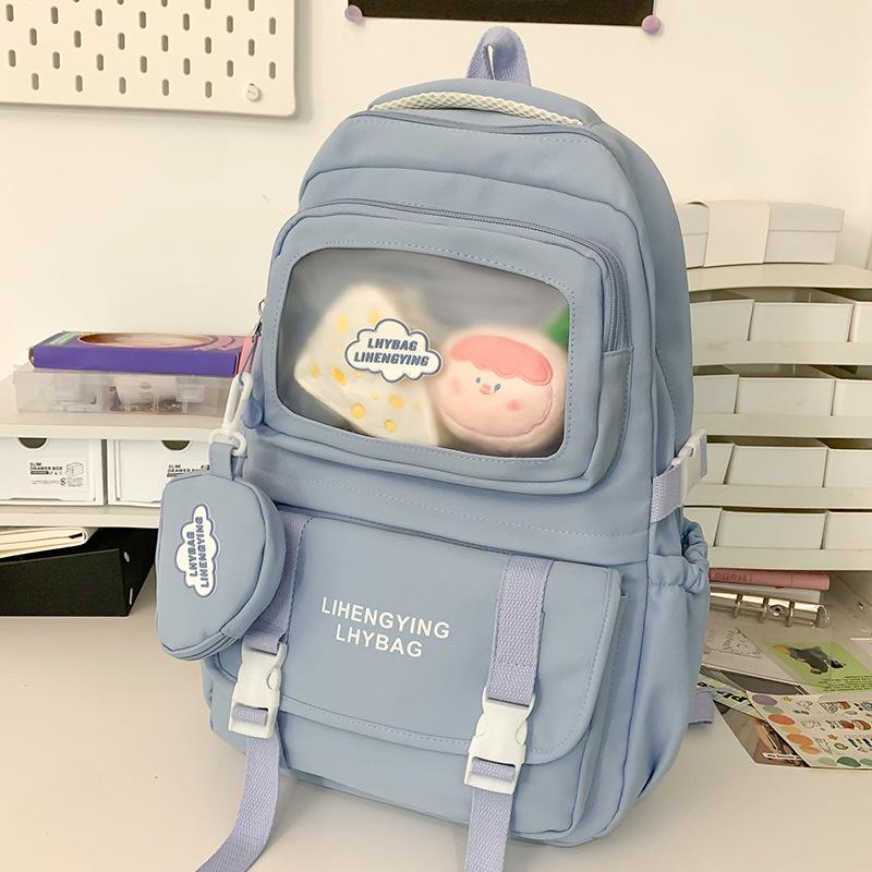 School Bag Children, Primary School Students, Girls, Junior High School Students, College Students, Large-capacity Two-piece Backpack,