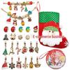 24-Piece Christmas DIY Bracelet Set: Personalized Cartoon Beads & Stocking Gift Box for Kids