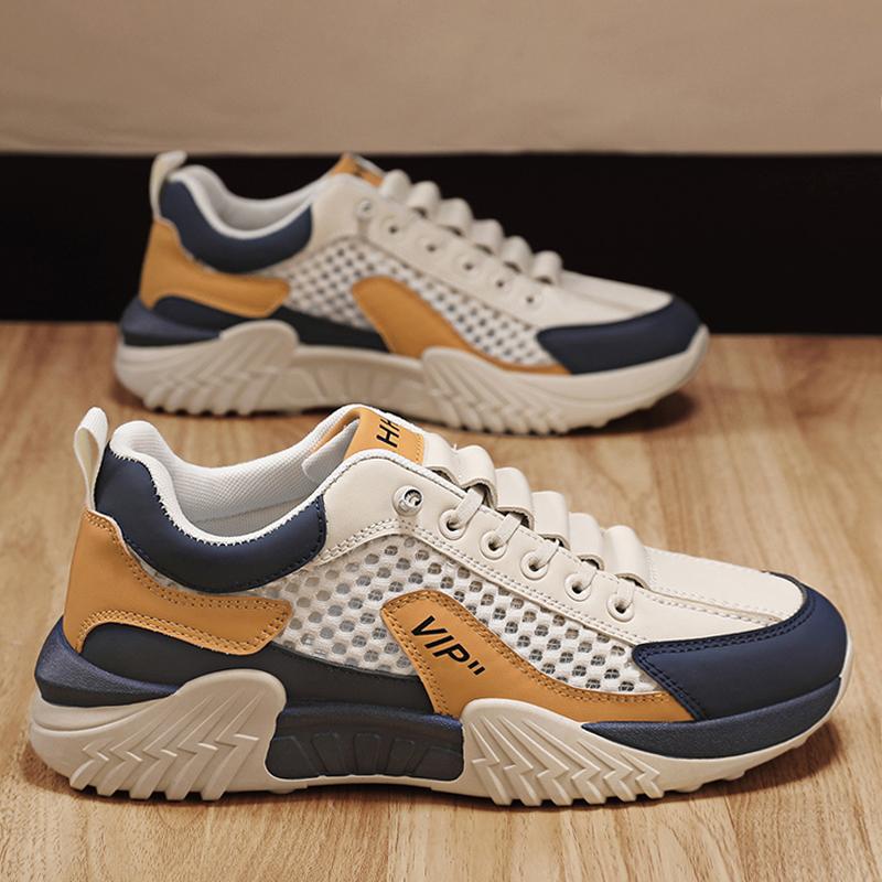 Summer Men Shoes 2025 New Men Casual Shoes Quality Fashion Breathable Mesh Designer Luxurious Flat Outdoor Man Casual Sneakers