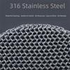 Square Stainless Steel Dishcloth Rust-free Pot Brush Kitchen Cleaning Tools Steel Wool  Glass