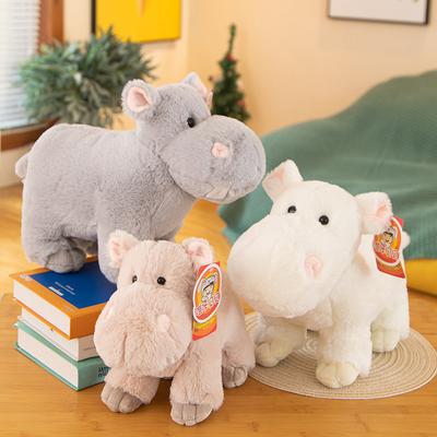 Cartoon Vika Bebe Short-legged Hippo Plush Toy Cute Desktop Ornament Sleeping Pillow Hippo Doll