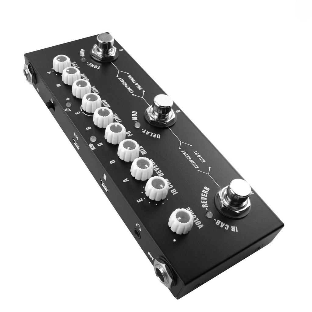 Přenosný multifunkční elektrická kytara Kombinovaný efektový pedál Bezdrátové přehrávání hudby Kytarový efektový pedál Hudební nástroje