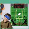 Super Bowl Childrens Party Blindfold Game Poster With Football Stickers And Eye Maskfor Sports Themed Decorations