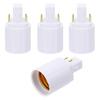 PATIKIL G24q To E26/E27 Light Socket Adapter, 4pcs Lamp Holder Convert 4 Pin To Screw Base Converter for Halogen CFL Light Bulb