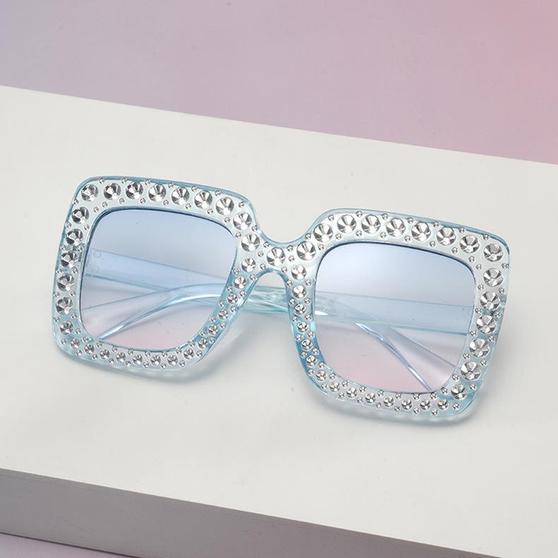 Luxury Square Sunglasses for Kids Boys Girls Diamond Rhinestone Brand Designer Glitter Sun Glasses UV400 Shades Children Eyewear