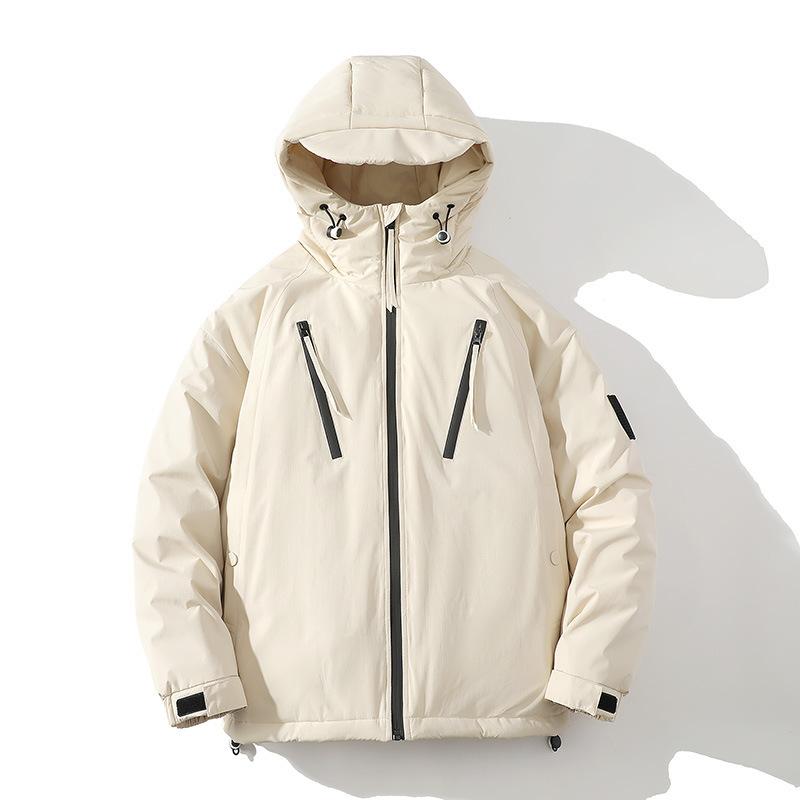 Winter New Men's Graphene Cotton-padded Clothes Casual Fashion Warm Versatile Hong Kong Style Tooling Men and Women