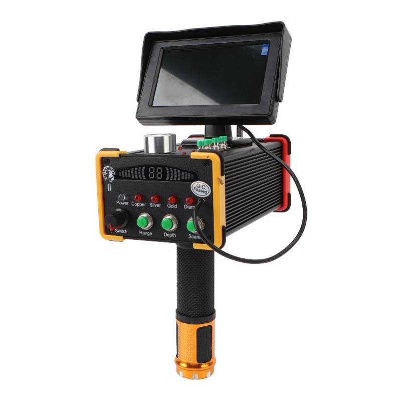 Metal Detector 15m Depth 1000 Meters Underground Metal Scanner High Accuracy Gold Silver Copper Locator With Display Screen US
