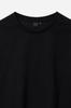 Jaa [Jaah] Cotton Color Block Short Sleeve T-Shirt_Black
