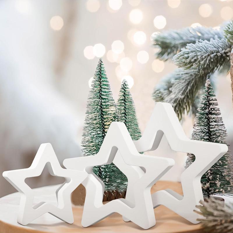 1Pc DIY Epoxy Mould Hollow Star Decoration Table Mould Hollow Large Medium and Small Pentagram Silicone Mould