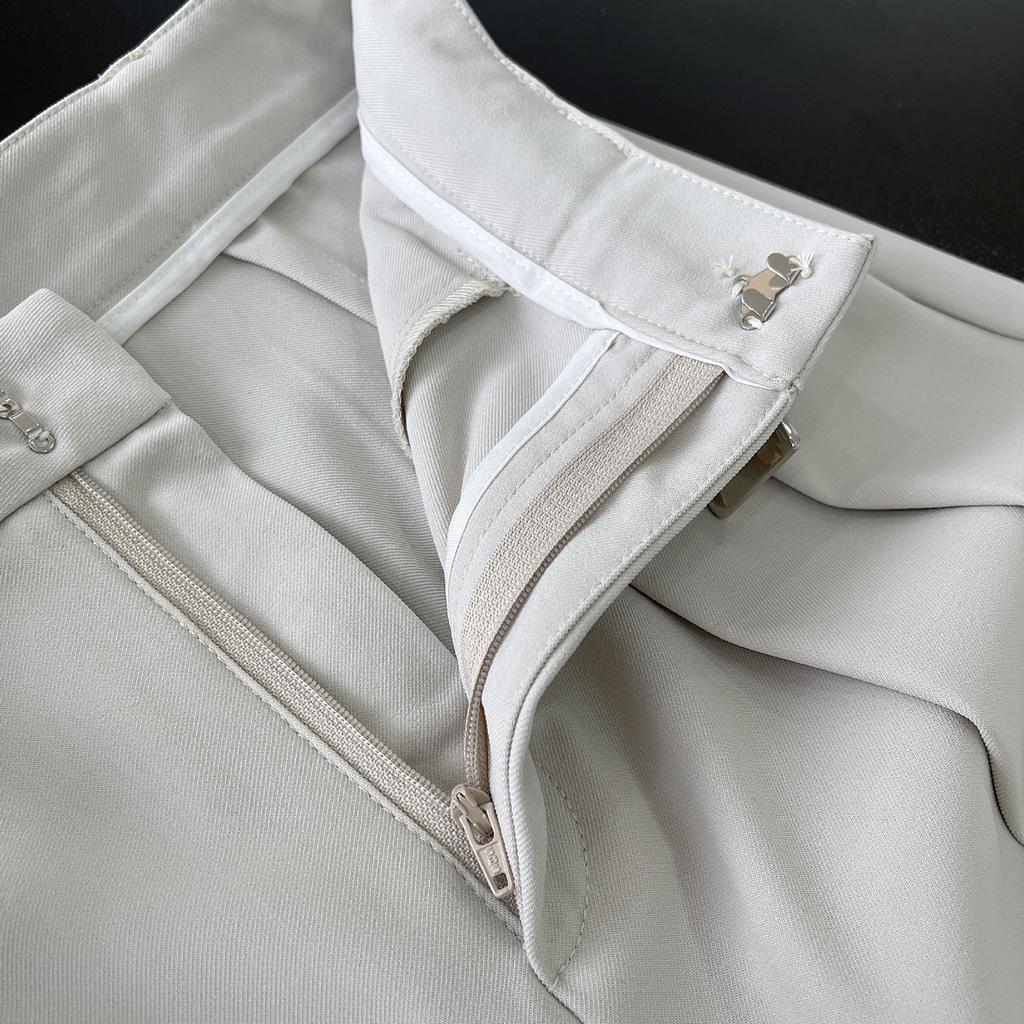 Modische plissierte Hose mit weitem Bein für Damen, hohe Taille, gerade, locker, Anzughose, weiblich, Frühling 2026