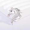 Exquisite Zodiac Horse Brooch: Retro Versatile High-End Women's Pin Corsage Accessory