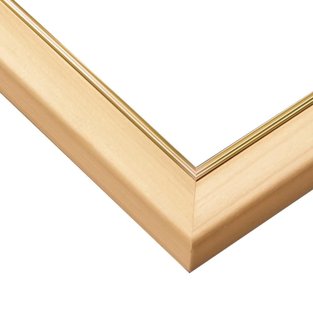 

EPOCH Wooden Puzzle Frame Woody Panel Excellent Gold Line with Gold Molding 26×38cm Natural Panel No.3 Hanging Cord UV-Cut Cover