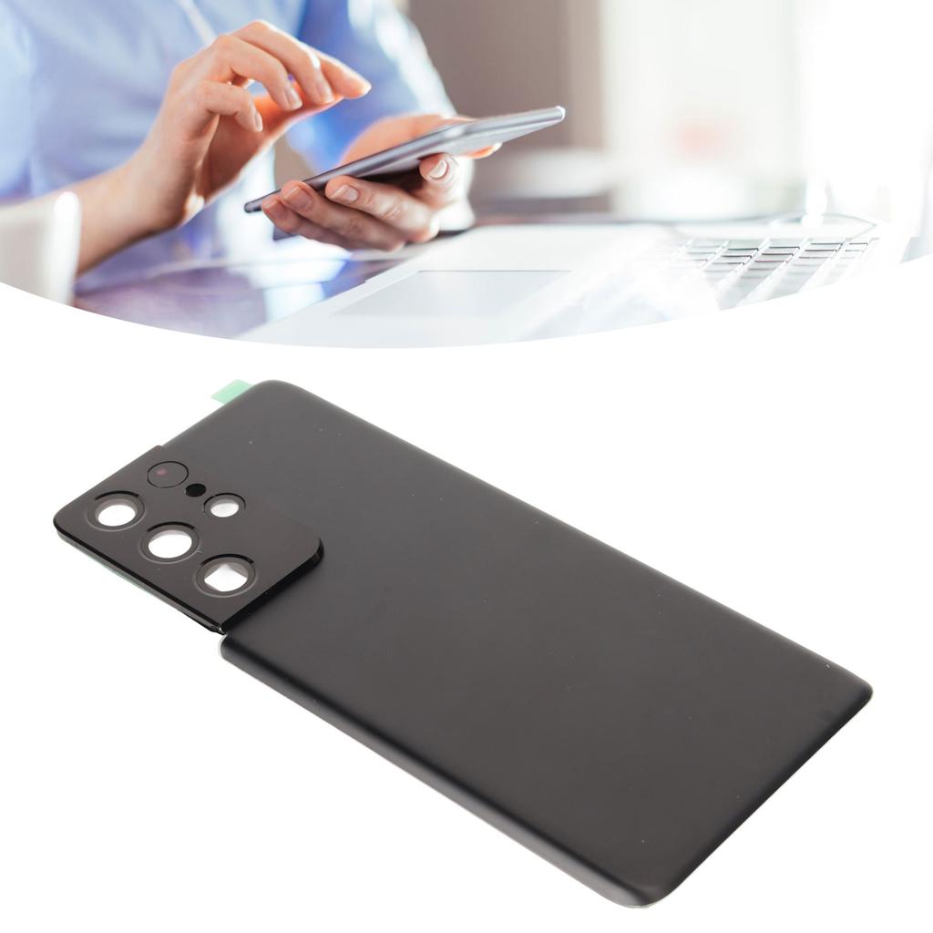 Remplacement Verre Arrière Porte Arrière de Téléphone en Verre avec Bande Adhésive Cadre Caméra Pré-installé pour    1   5G