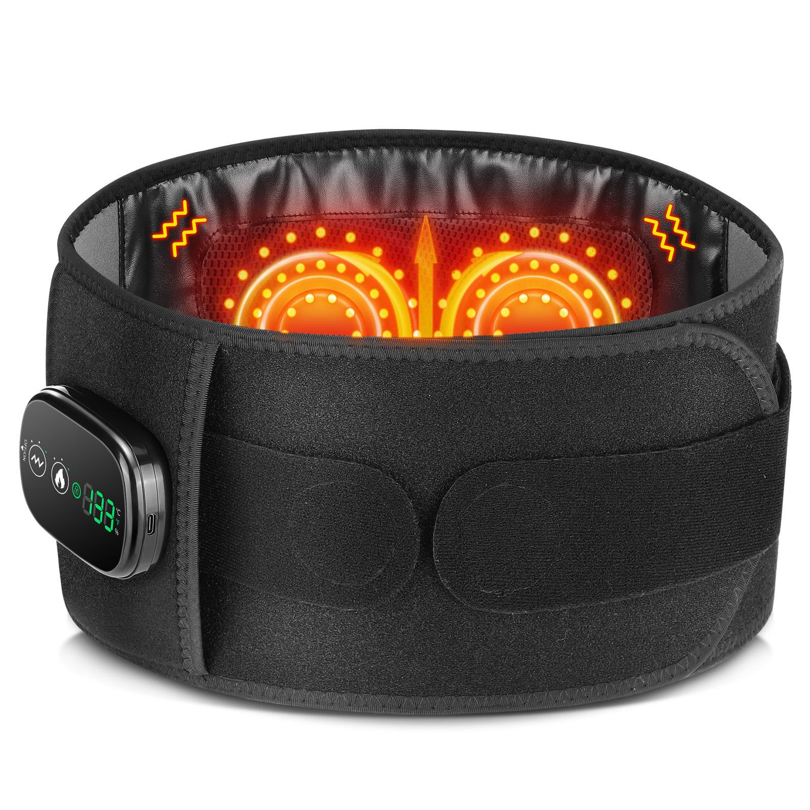 

Интеллектуальный массажный пояс с подогревом красным светом и поясничной поддержкой 5000mAh Battery чёрный