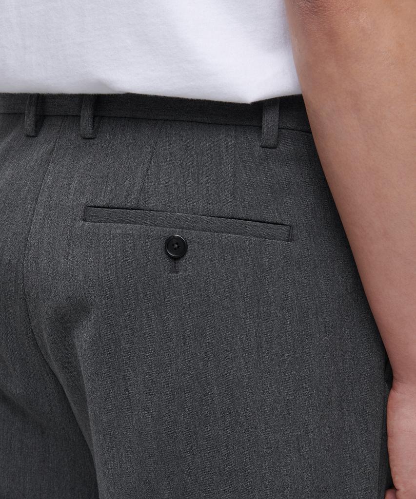 MUSINSA STANDARD Semi-Wide Slit Hidden Banding Slacks [Medium Gray]