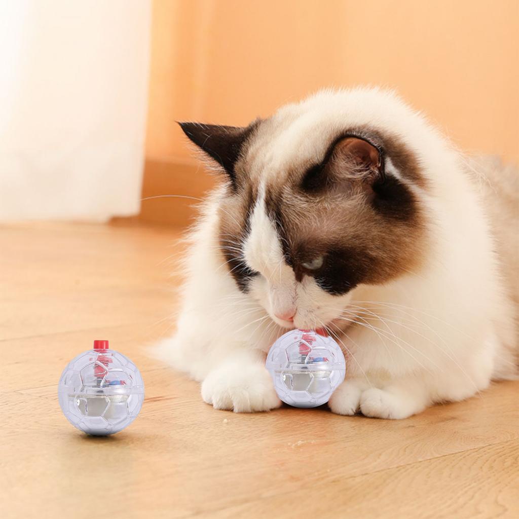 Pet Svítící Míček pro Kočky Interaktivní Zábava Hračka pro Kočky Sebezábavný Chytrý Set Dráždidel pro Kočky Plastový Fotbalový Míč